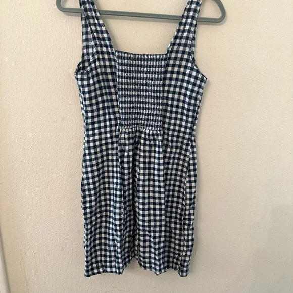 Old Navy White Checkered Mini Dress - Picture 4 of 4